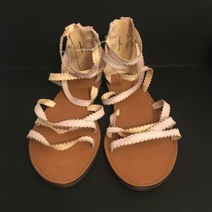 XOXO Sandals with zipper on heal sz 10M